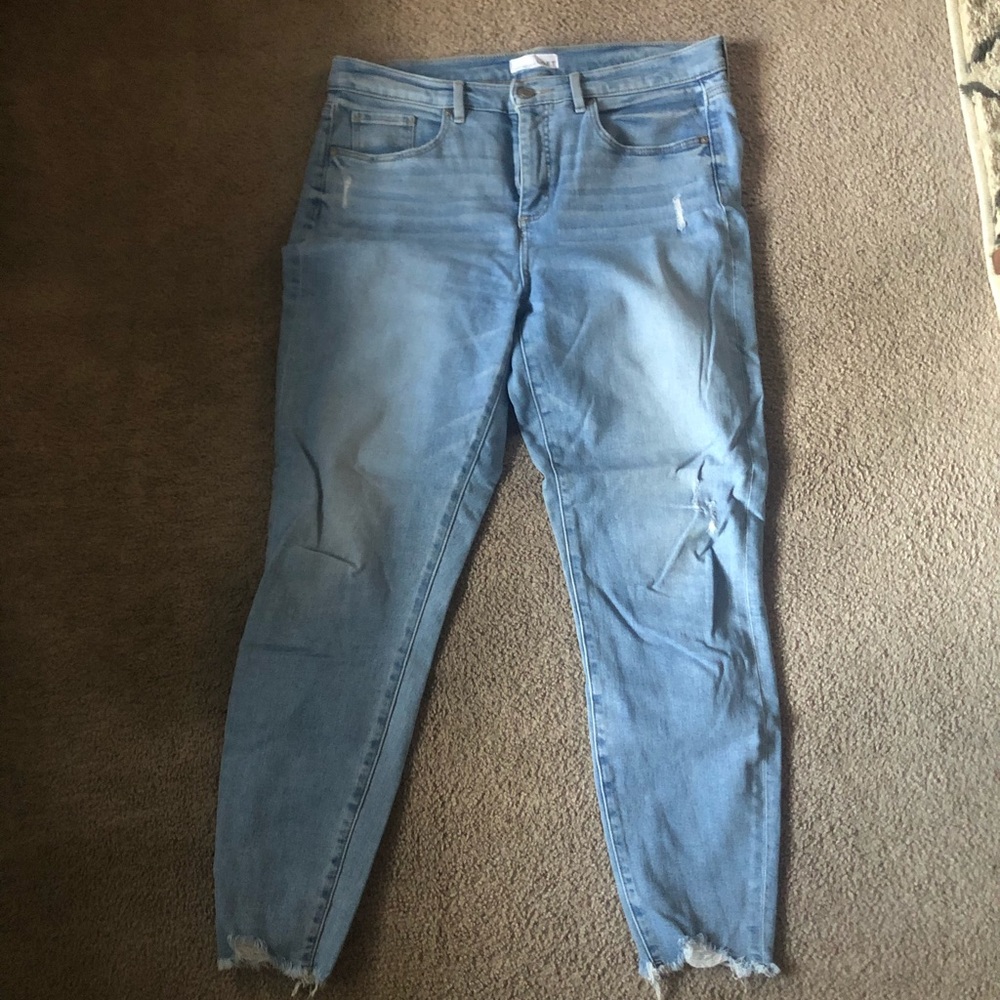 LOFT light wash jeans size 12